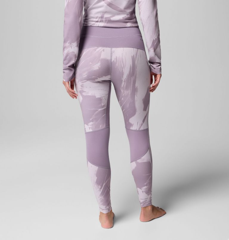 Women's Omni-Heat Infinity Baselayer Tights, Color: Shale Purple Snowflight Tonal, image 3