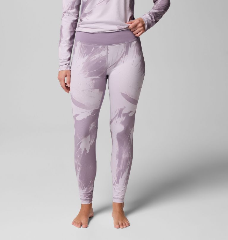 Women's Omni-Heat Infinity Baselayer Tights, Color: Shale Purple Snowflight Tonal, image 1