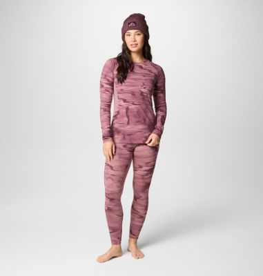 Women's Omni-Heat Infinity Baselayer Tights, Color: Fig Windblown, image 3