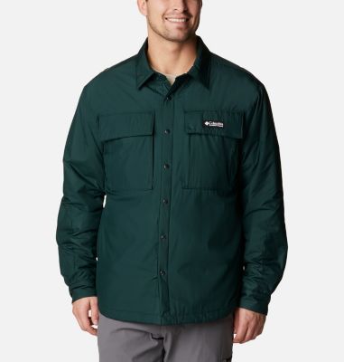 Columbia Camisa de franela elástica Outdoor Elements para hombre