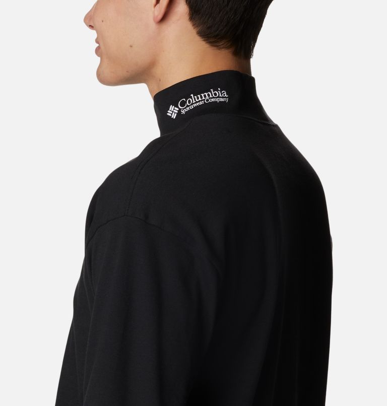 Thumbnail: Men's Ballistic Ridge High Neck Long Sleeve T-Shirt, Color: Black, image 5