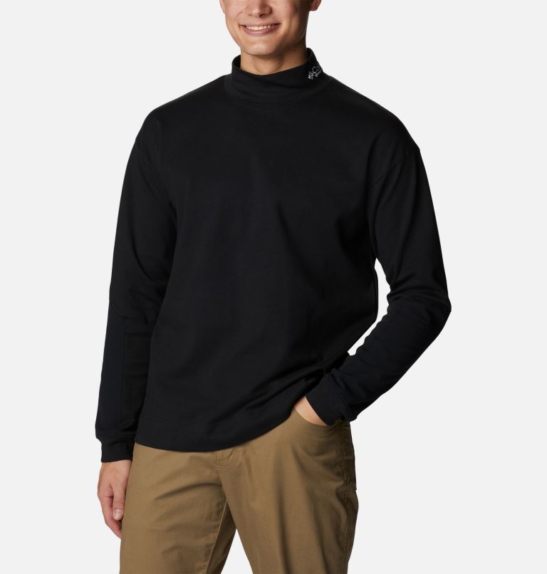 Thumbnail: Men's Ballistic Ridge High Neck Long Sleeve T-Shirt, Color: Black, image 1