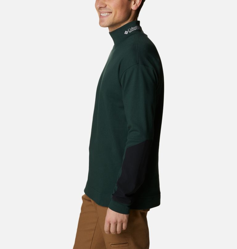 Thumbnail: Men's Ballistic Ridge High Neck Long Sleeve T-Shirt, Color: Spruce, Black, image 3