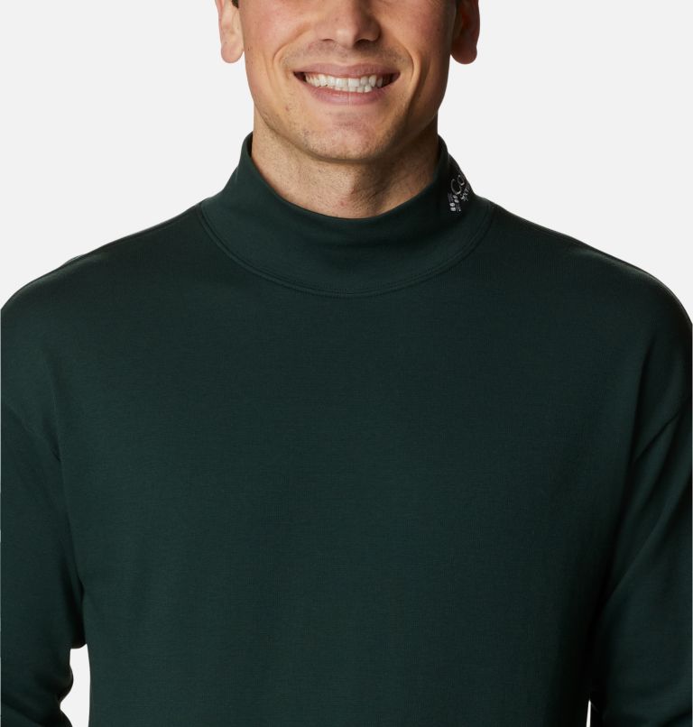 Men's Ballistic Ridge High Neck Long Sleeve T-Shirt, Color: Spruce, Black, image 4