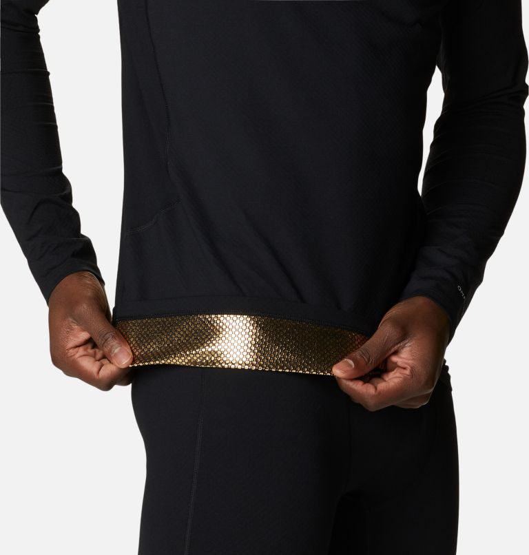 Haut ras du cou à manches longues en maille Omni-Heat Infinity Homme, Color: Black, image 5