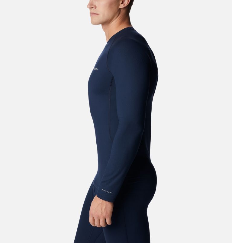 Thumbnail: Men's Omni-Heat Infinity Knit Long Sleeve Crew Shirt, Color: Collegiate Navy, image 3