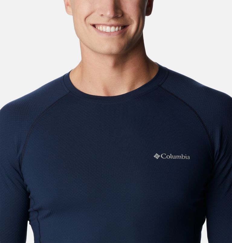 Men's Omni-Heat Infinity Knit Long Sleeve Crew Shirt, Color: Collegiate Navy, image 4