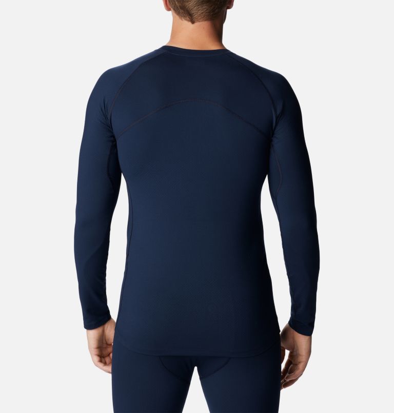 Thumbnail: Men's Omni-Heat Infinity Knit Long Sleeve Crew Shirt, Color: Collegiate Navy, image 2