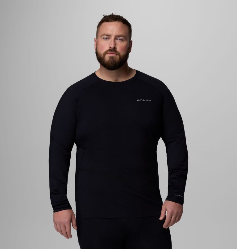 Men's Omni-Heat Infinity Knit Long Sleeve Crew Shirt - Big, Color: Black, image 1
