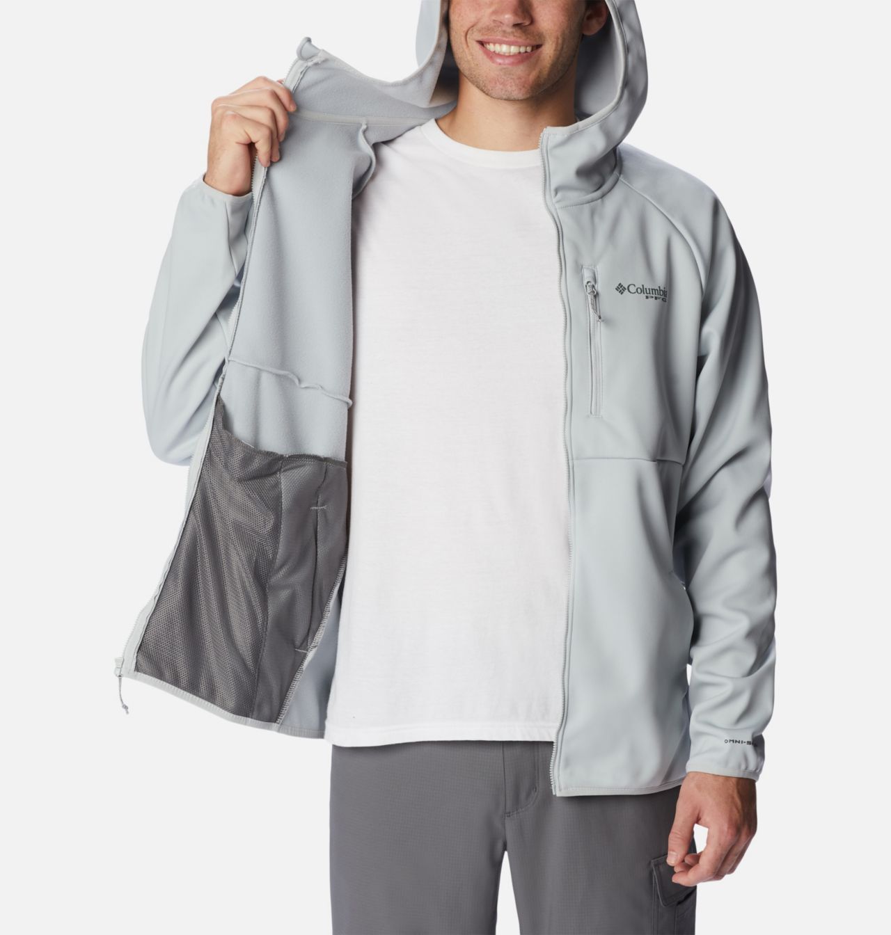 Men's PFG Terminal™ Stretch Softshell Hooded Jacket 5