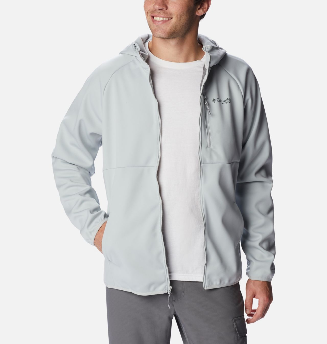 Men's PFG Terminal™ Stretch Softshell Hooded Jacket 6
