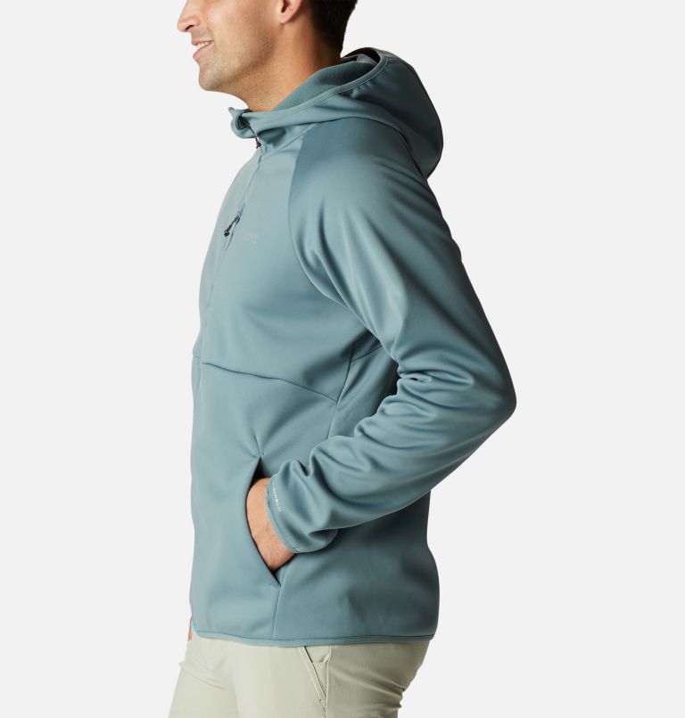 Thumbnail: Men's PFG Terminal Stretch Softshell Hooded Jacket, Color: Metal, image 3