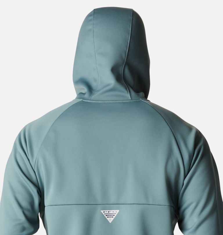 Thumbnail: Men's PFG Terminal Stretch Softshell Hooded Jacket, Color: Metal, image 6