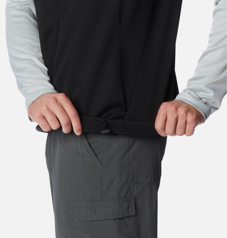 Men's PFG Terminal Stretch Softshell Vest, Color: Black, image 8