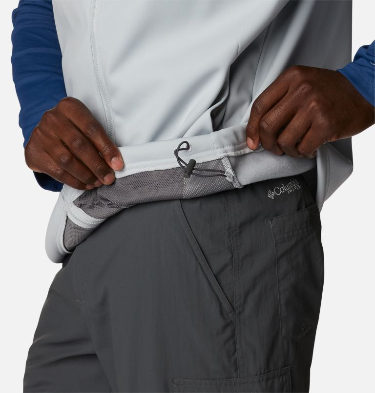 Thumbnail: Men's PFG Terminal Stretch Softshell Vest, Color: Cool Grey, image 7
