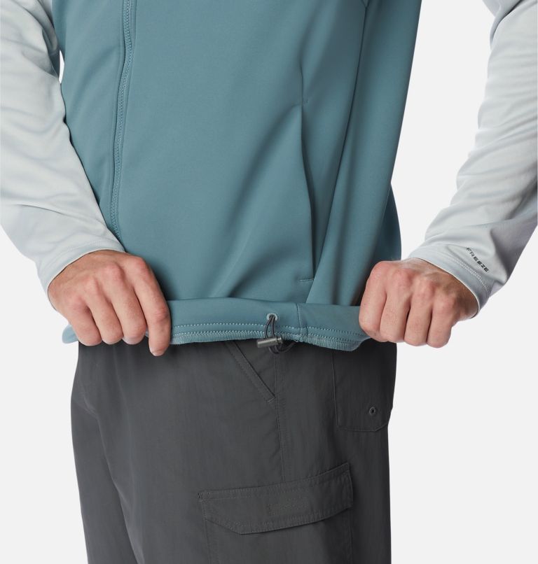 Men's PFG Terminal Stretch Softshell Vest, Color: Metal, image 8