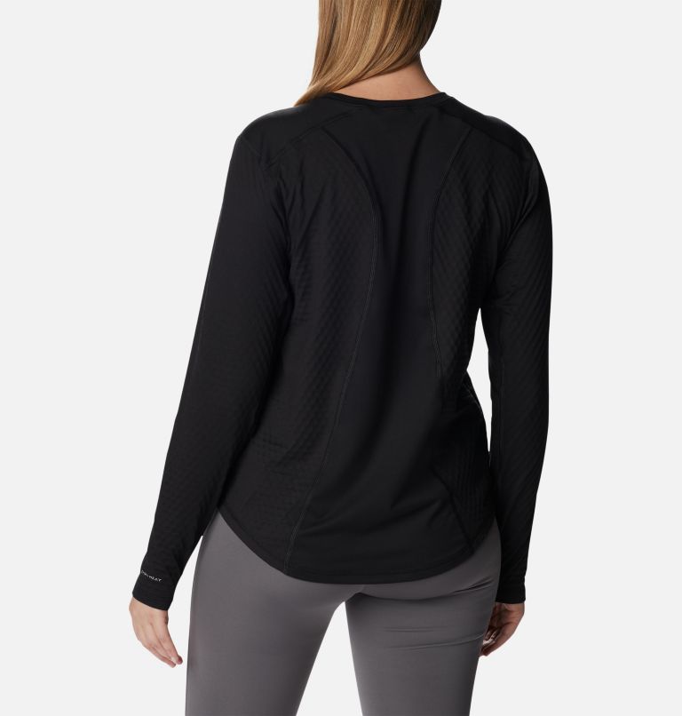 Women's W Bliss Ascent Long Sleeve Technical T-shirt, Color: Black, image 2