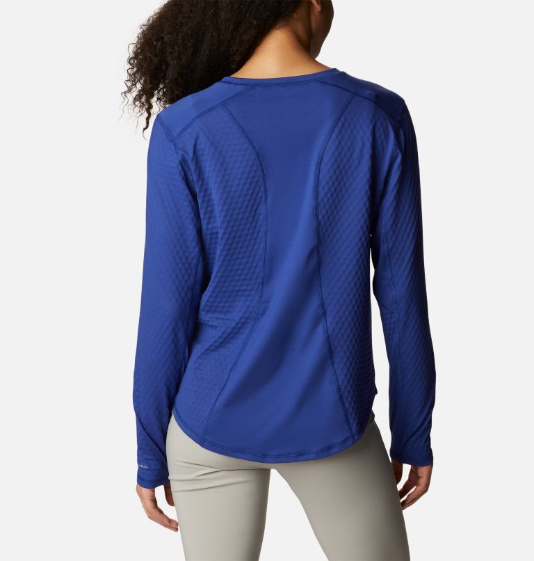 Thumbnail: Women's W Bliss Ascent Long Sleeve Technical T-shirt, Color: Dark Sapphire, image 2