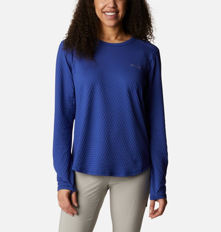 Women's W Bliss Ascent Long Sleeve Technical T-shirt, Color: Dark Sapphire, image 1