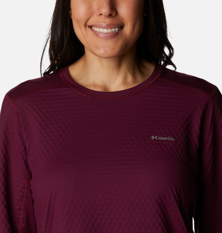 Women's W Bliss Ascent Long Sleeve Technical T-shirt, Color: Marionberry, image 4