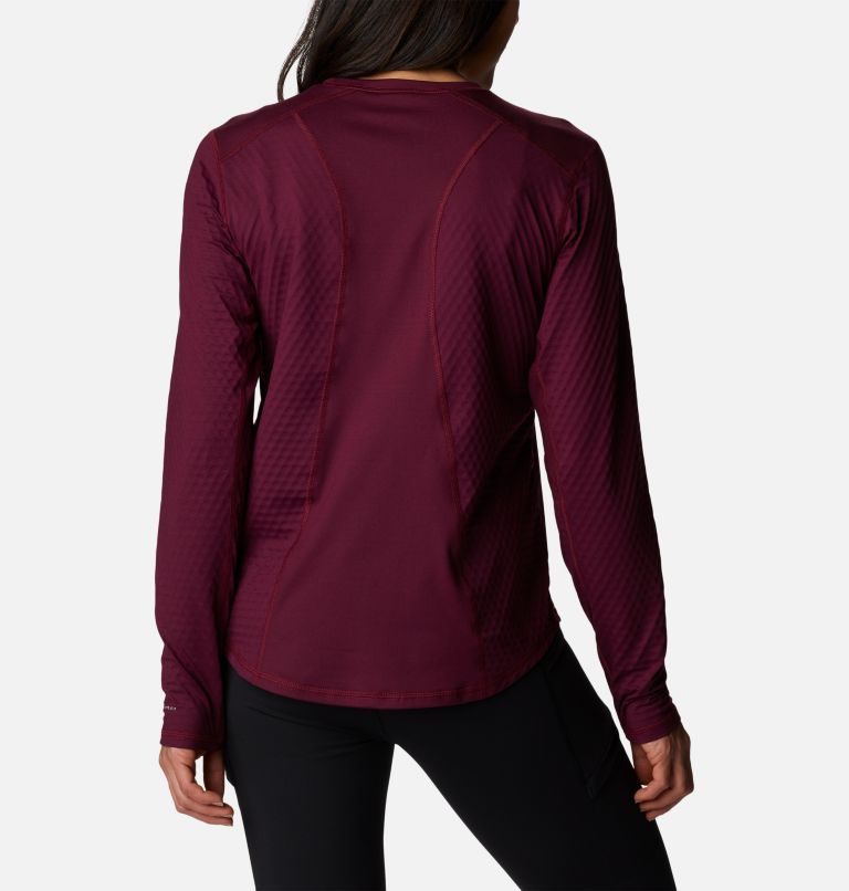 Women's W Bliss Ascent Long Sleeve Technical T-shirt, Color: Marionberry, image 2