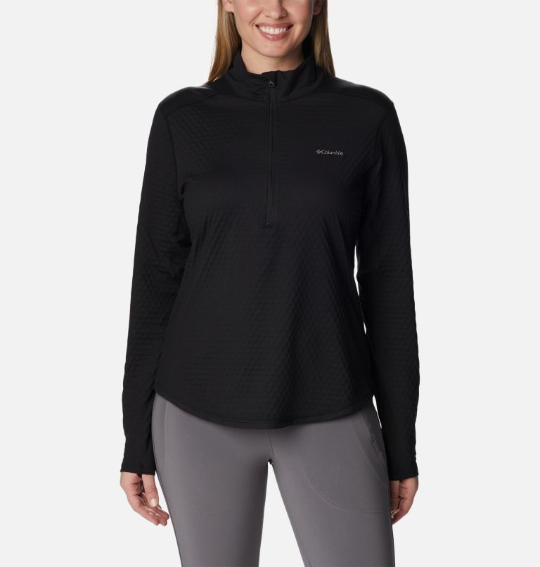 STRETCH FLEECE HALF-ZIP T-SHIRT