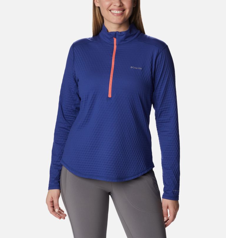 Haut à demi-zip Bliss Ascent Femme, Color: Dark Sapphire, image 1
