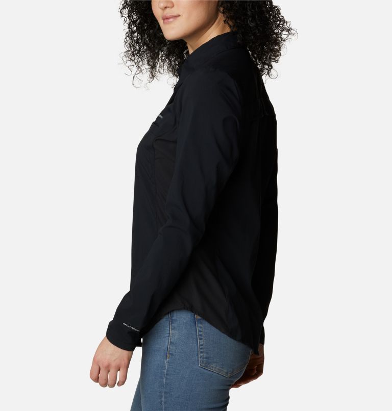 Chemise à manches longues Claudia Ridge Femme, Color: Black, image 3