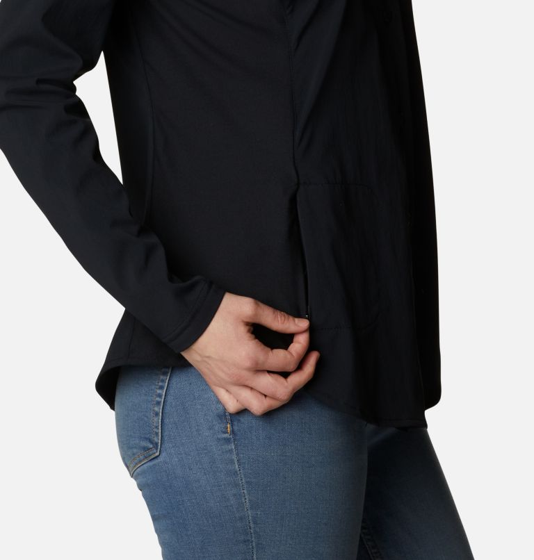 Chemise à manches longues Claudia Ridge Femme, Color: Black, image 6