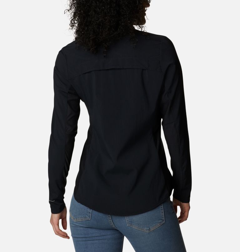 Chemise à manches longues Claudia Ridge Femme, Color: Black, image 2
