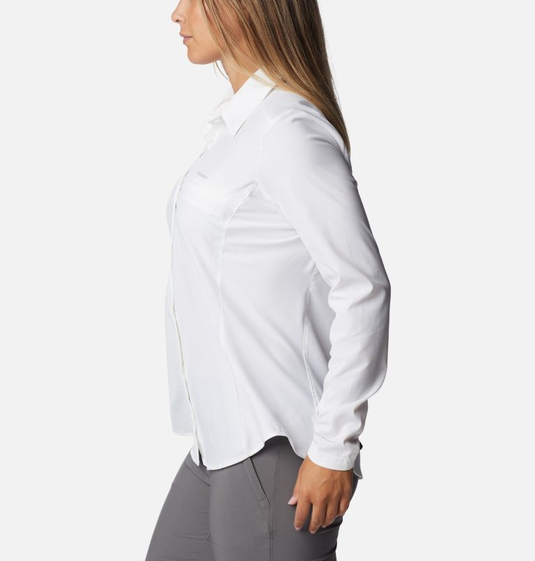 Women's Claudia Ridge Long Sleeve Shirt, Color: White, image 3