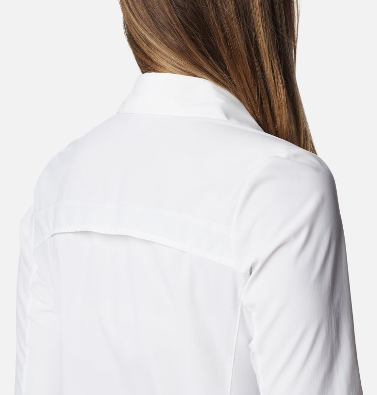 Thumbnail: Women's Claudia Ridge Long Sleeve Shirt, Color: White, image 5