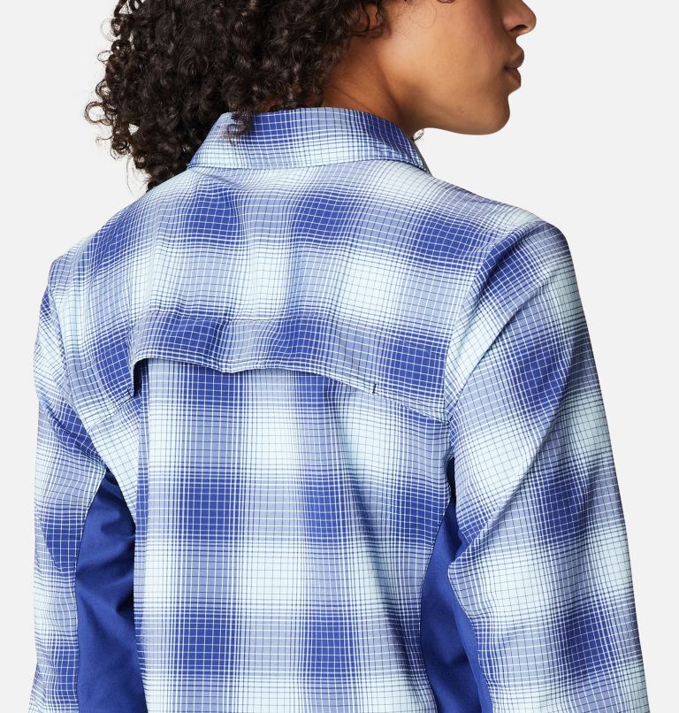 Women's Claudia Ridge Long Sleeve Shirt, Color: Dark Sapphire Soft Ombre, image 5
