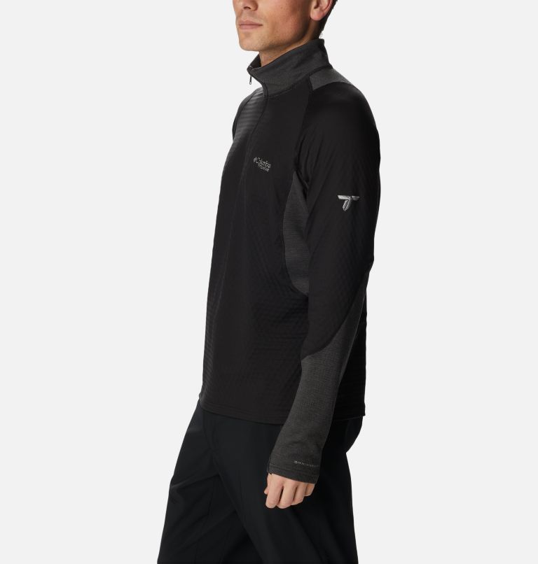 Men's Titan Pass Helix Half Zip Pullover, Color: Black, image 3