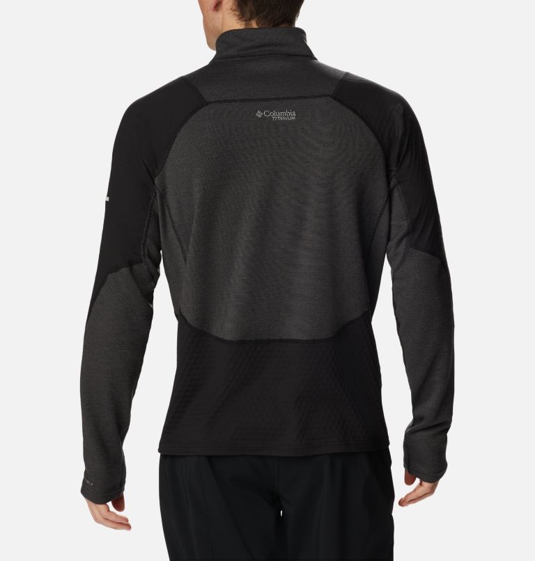 Thumbnail: Men's Titan Pass Helix Half Zip Pullover, Color: Black, image 2