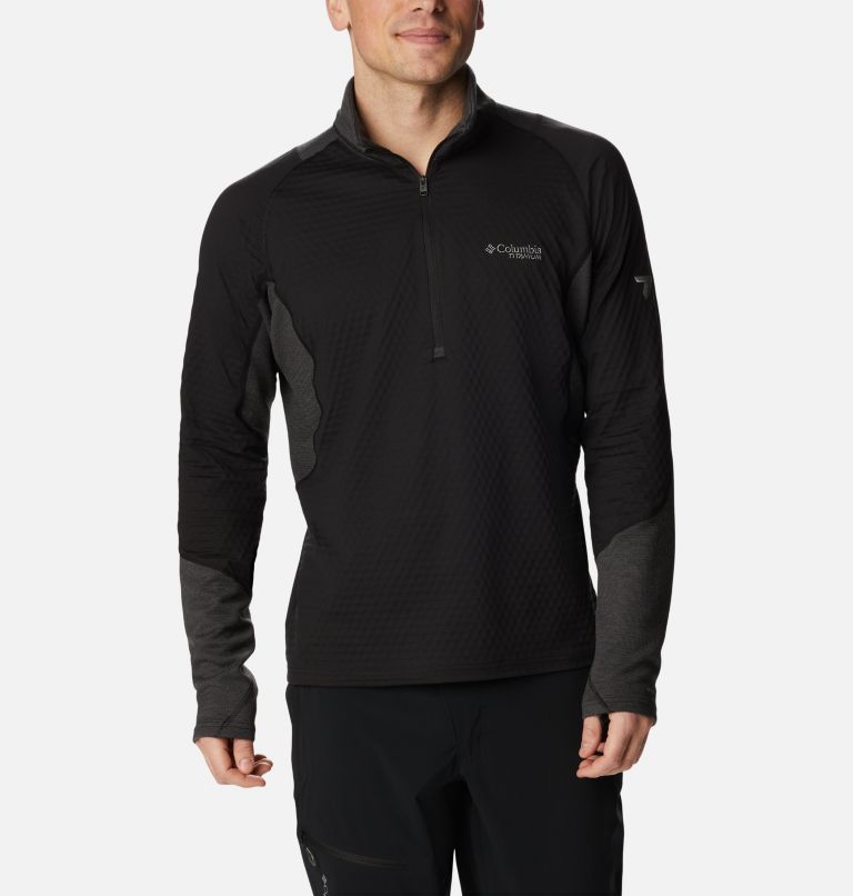 Men's Titan Pass Helix Half Zip Pullover, Color: Black, image 1