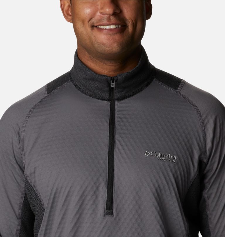 M Titan Pass Helix Half Zip-Fleece für Männer, Color: City Grey, Black, image 4