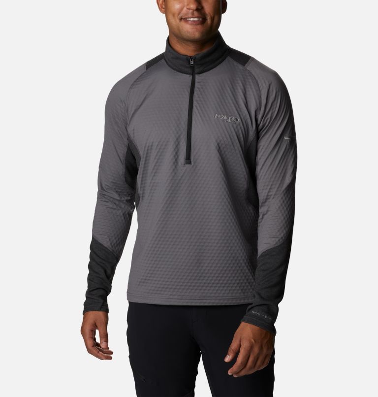 M Titan Pass Helix Half Zip-Fleece für Männer, Color: City Grey, Black, image 1