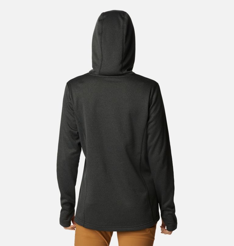 Women's Park View Hooded Fleece Pullover, Color: Black Heather, image 2