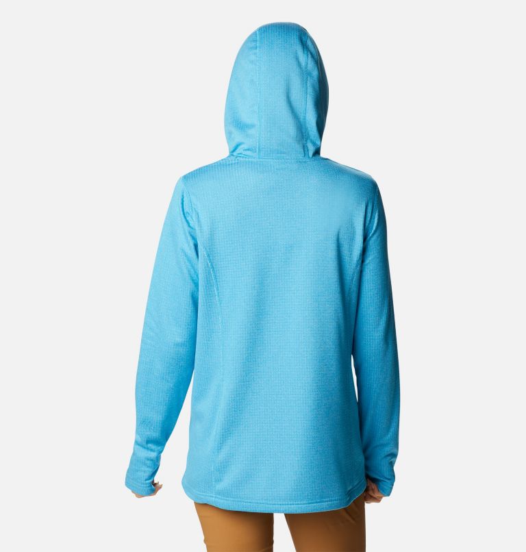Thumbnail: Women's Park View Hooded Fleece Pullover, Color: Blue Chill Heather, image 2