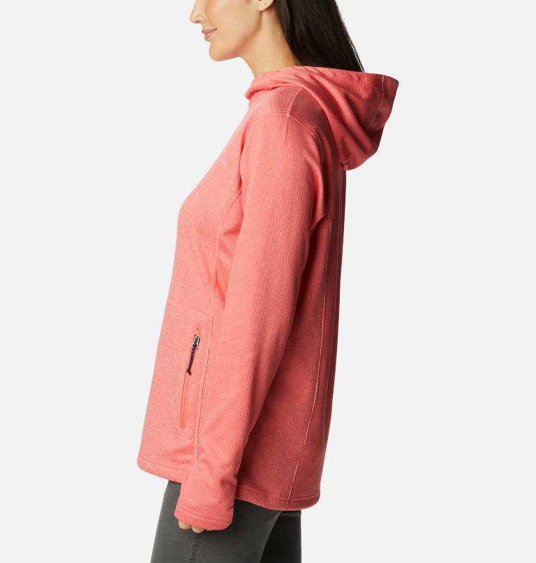 Thumbnail: Women's Park View Hooded Fleece Pullover, Color: Blush Pink Heather, image 3