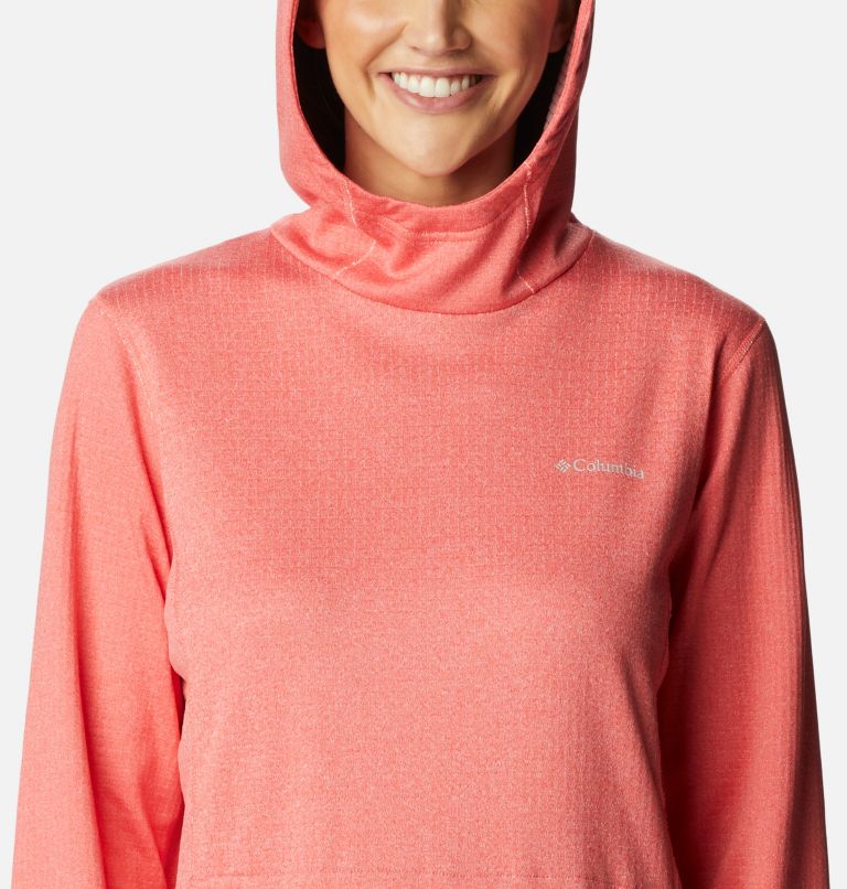 Women's Park View Hooded Fleece Pullover, Color: Blush Pink Heather, image 4