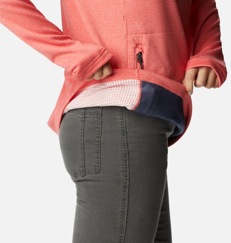 Women's Park View Hooded Fleece Pullover, Color: Blush Pink Heather, image 7