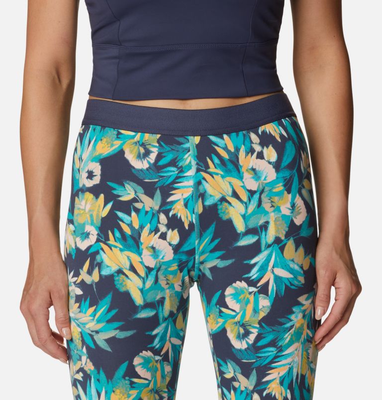Columbia Hike Legging | 455 | XL, Color: Bright Aqua, Wisterian, White Logo, image 4
