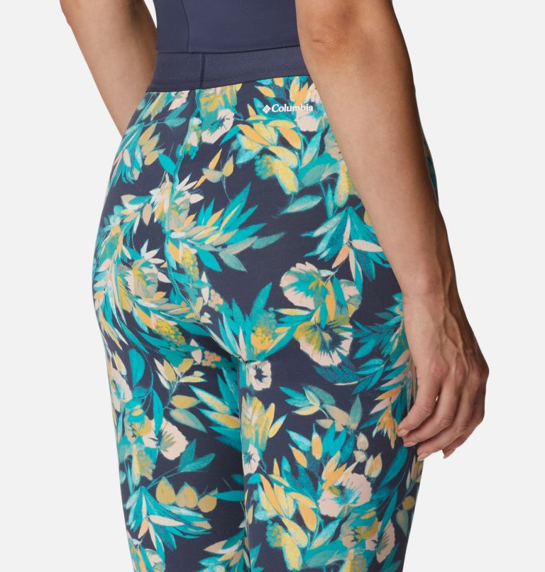 Columbia Hike Legging | 455 | XL, Color: Bright Aqua, Wisterian, White Logo, image 5