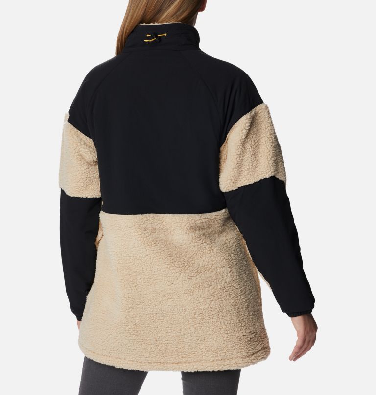 Women's Ballistic Ridge Full Zip Fleece Jacket, Color: Ancient Fossil, Black, image 2