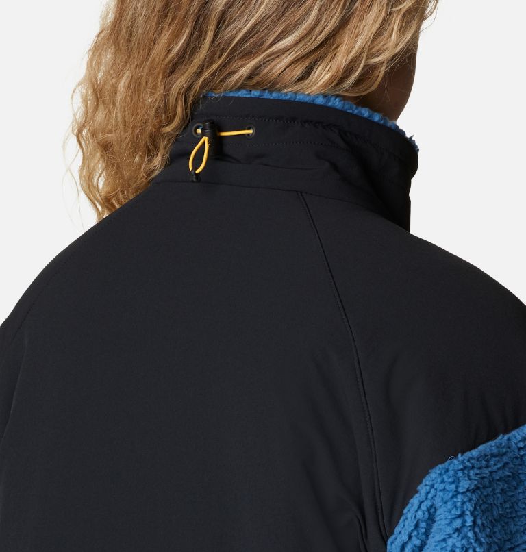 Women's Ballistic Ridge Full Zip Fleece Jacket, Color: Impulse Blue, Black, image 7
