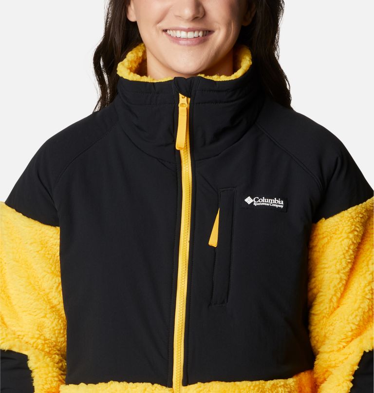 Women's Ballistic Ridge Full Zip Fleece Jacket, Color: Stinger, Black, image 4