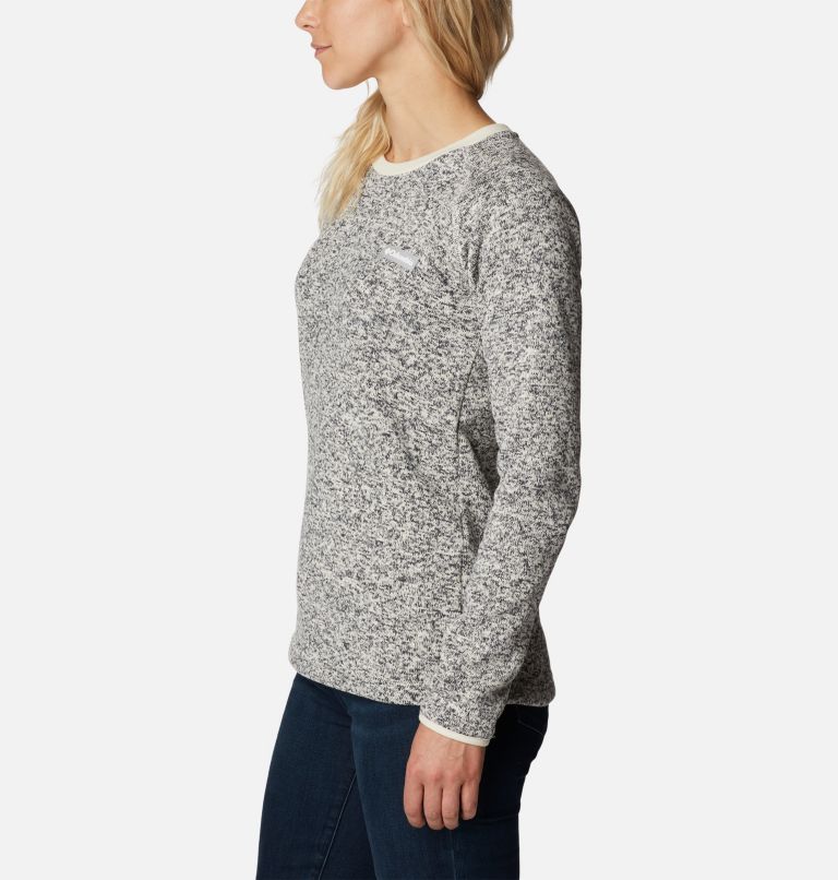 Thumbnail: Women's Sweater Weather Fleece Crew Shirt, Color: Chalk Heather, image 3