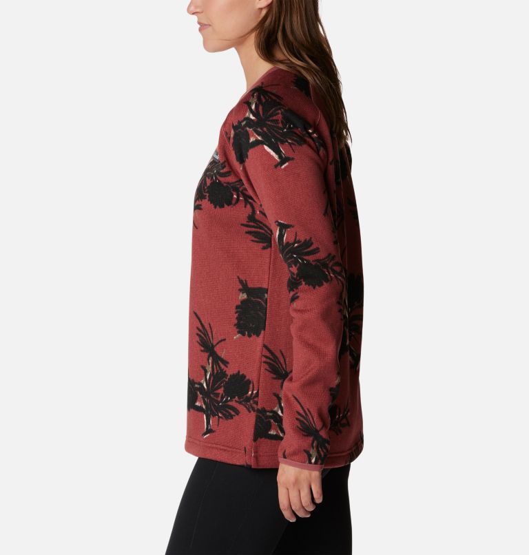 Sweater Weather Crew | 679 | XS, Color: Beetroot Pinecones, image 3